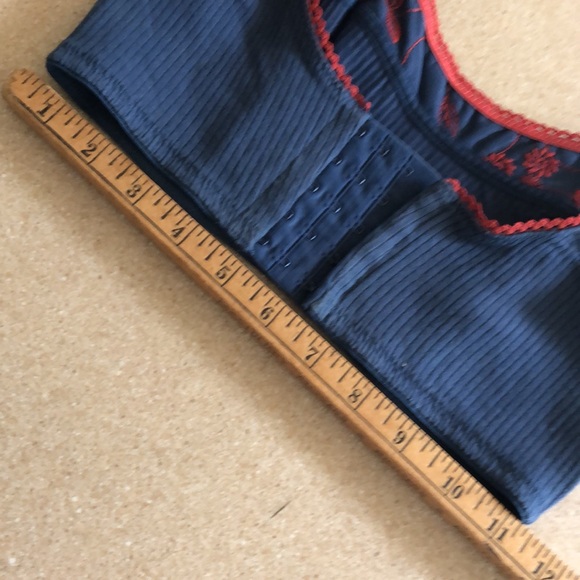 Vintage Y2K Victoria Secrets Country denim stretch crop top bustier - Picture 15 of 16